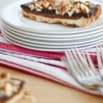 caramel chocolate almond tart 4