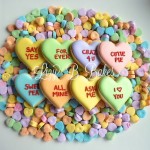 conversation heart cookies