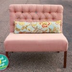 diamond tufted dining bench