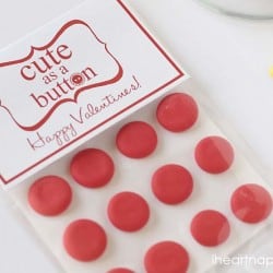 Free Valentine printable on iheartnaptime.com ... "Cute as a button."