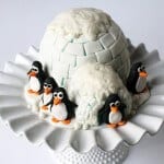 igloo & penguin cake