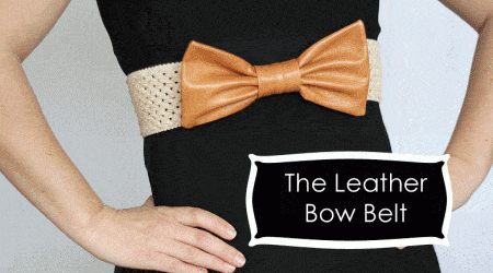 The Leather Bow Belt