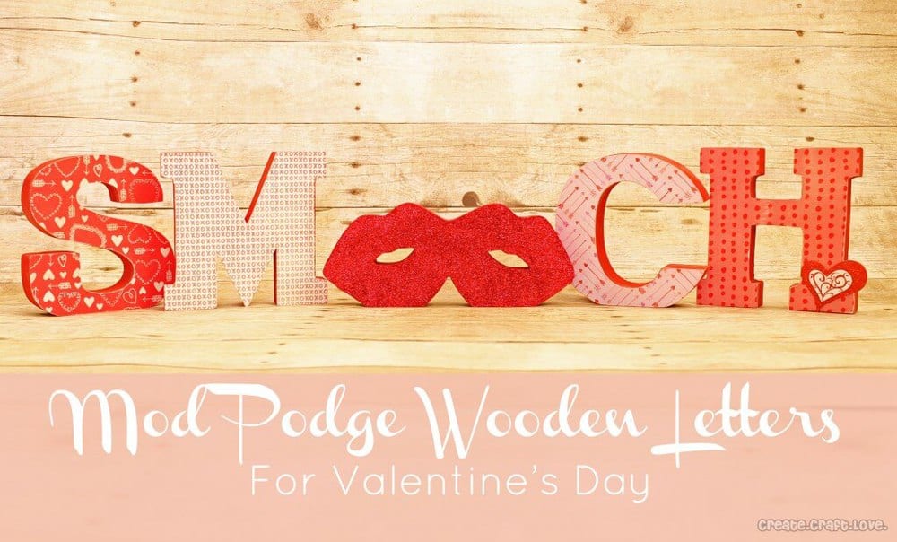 smooch wooden letters