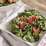 Warm Spinach Salad with Strawberries