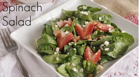 warm spinach salad