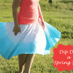 Spring Skirt Dip Dye