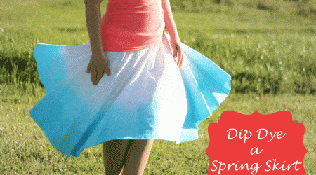 Spring Skirt Dip Dye