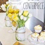 easy everyday spring centerpiece