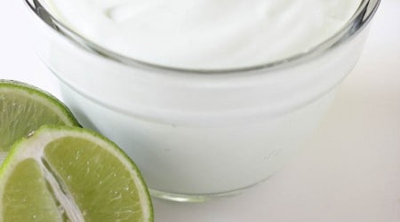 Key lime yogurt fruit dip