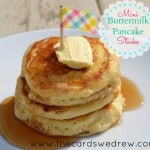 mini buttermilk pancake stacks