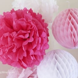 DIY tissue paper flowers
