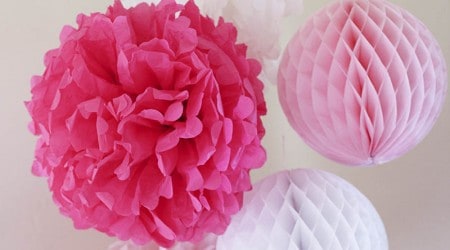 DIY tissue paper flowers