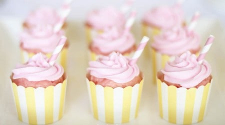 Pink lemonade cupcakes