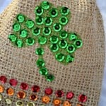 rainbow shamrock st pats treat bag