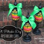 st. patricks day apothecary jars