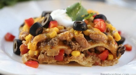 Mexican lasagna ....easy and delicious!