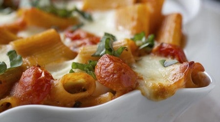 Caprese pasta + enter to win a LG oven!