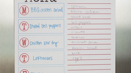 Free printable menu for summer