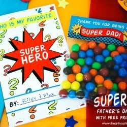 SUPERDAD Father's Day Gift with FREE Printables on www.iheartnaptime.com