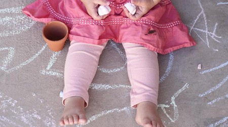 homemade sidewalk chalk