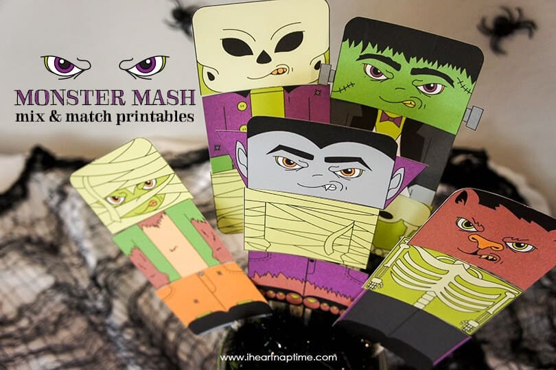 Monster Mash Mix And Match Printables I Heart Nap Time