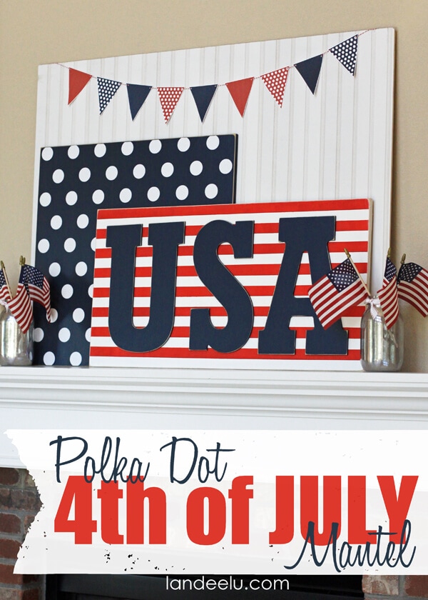 4th of July mantel