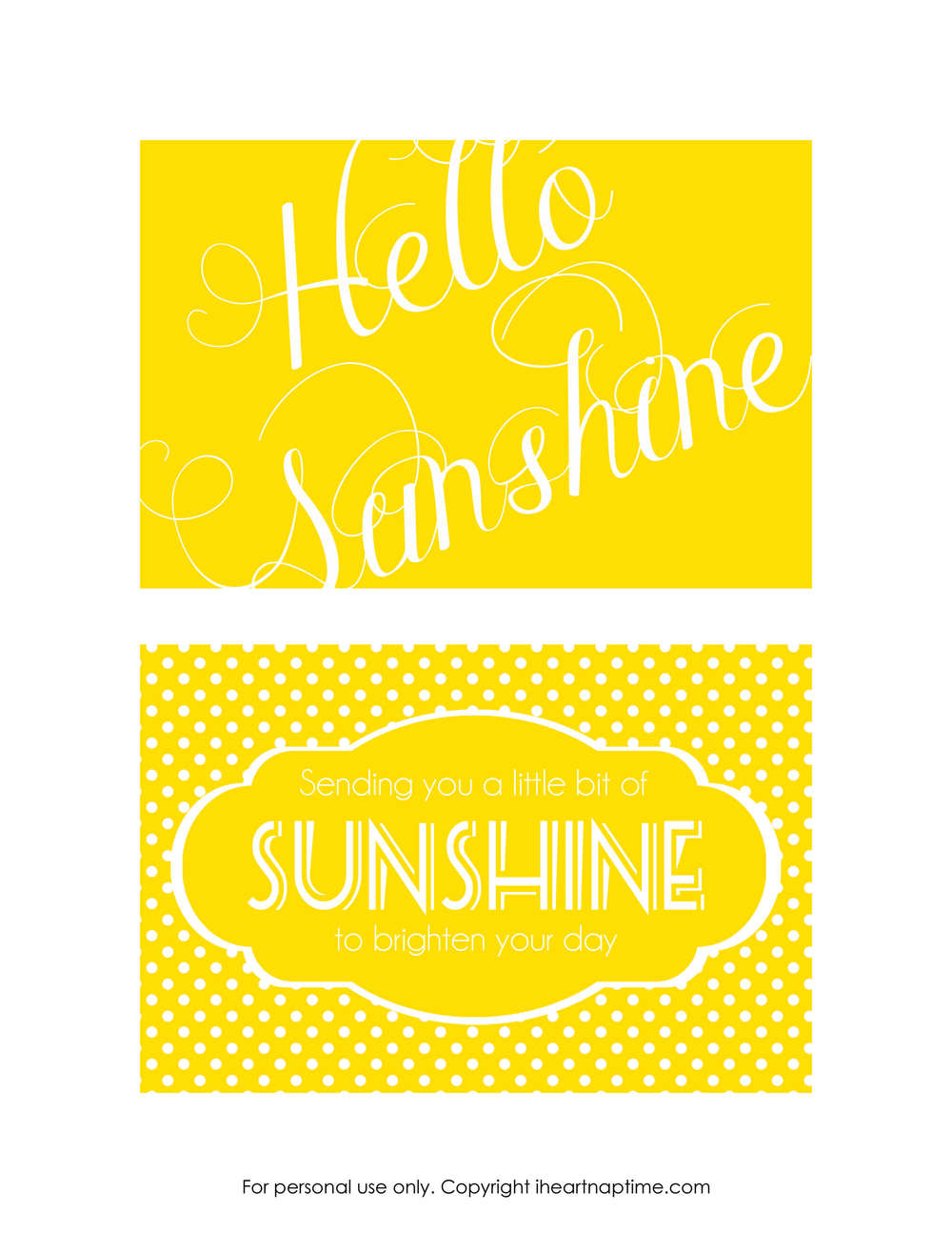 Printable Sunshine Template Printable Sunshine Template