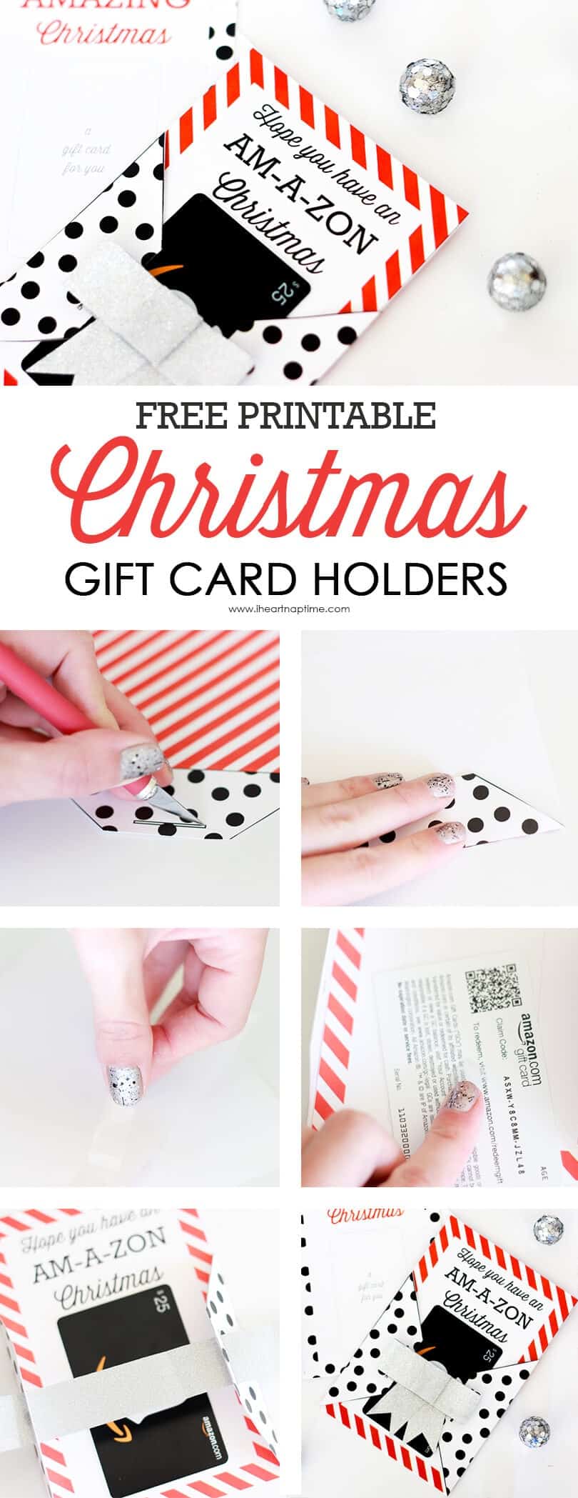FREE Printable Christmas Gift Card Holders I Heart Nap Time