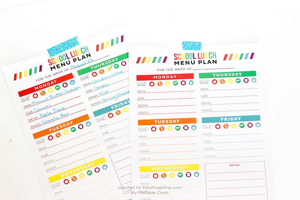 FREE School Organization Printables - I Heart Nap Time