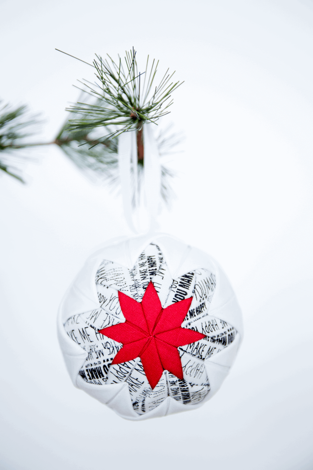 No-Sew Quilted Christmas Ornament - I Heart Nap Time