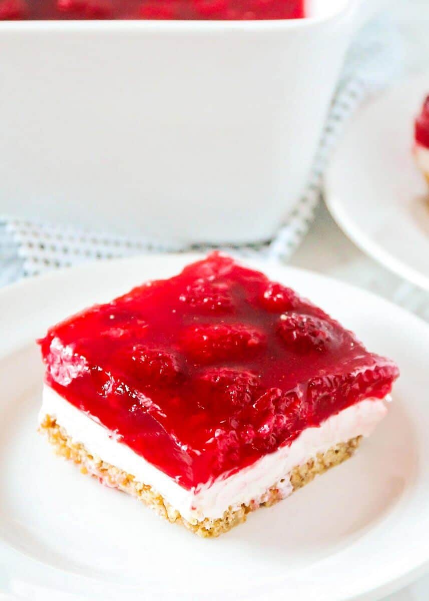 The Best Raspberry Jello Pretzel Salad I Heart Naptime