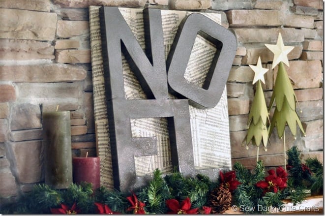 DIY Noel sign -Pottery Barn knockoff!