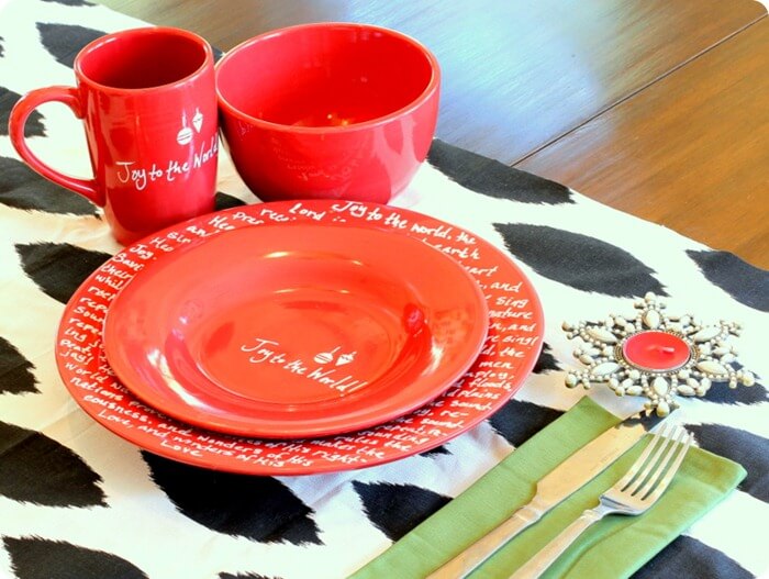 Writing on Plates with Markers Pictured {TUTORIAL}