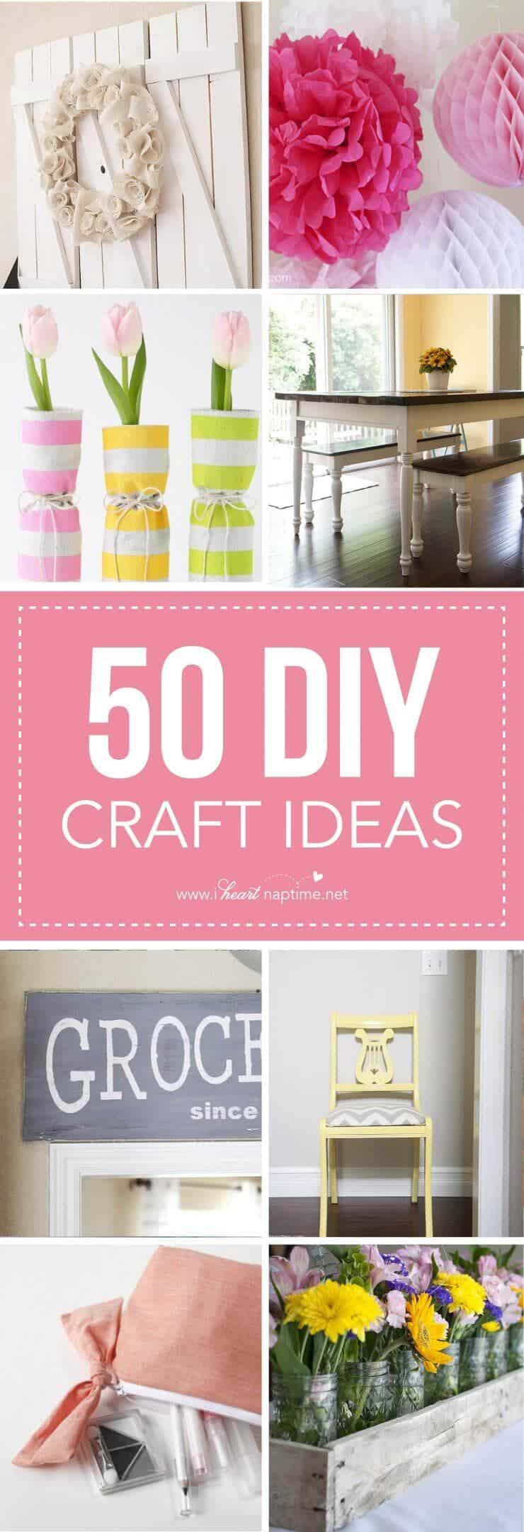 Top 50 DIY Crafts GREAT Ideas