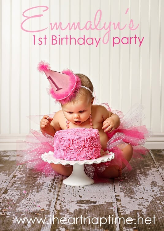 Space Saving Book Shelves and Reading Rooms Pretty in Pink First Birthday Party - I Heart Nap Time