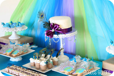 Peacock Dessert Table Peacock Dessert Table