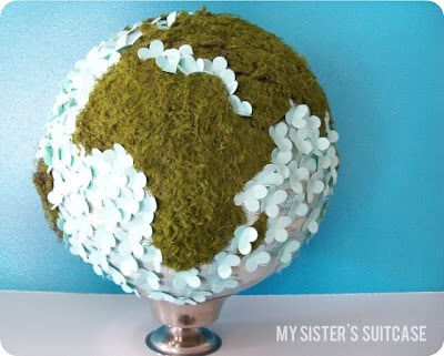upcycled globe upcycled globe