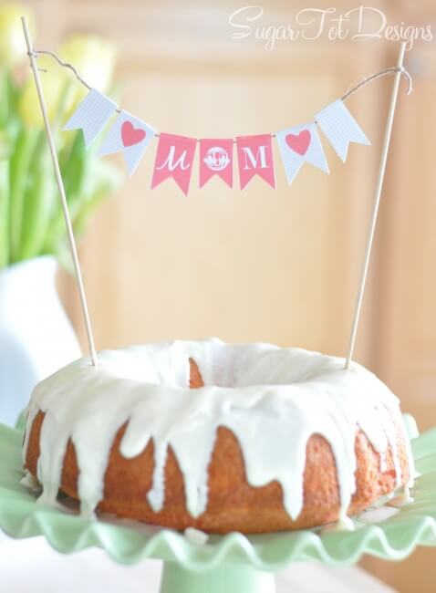 Mothers Day Cake Banner