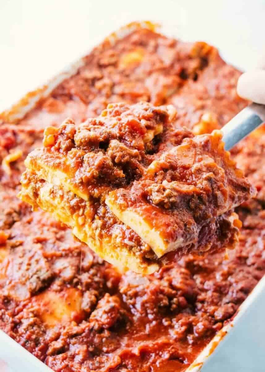 Cheesy Baked Beef Ravioli (freezerfriendly!) I Heart Naptime