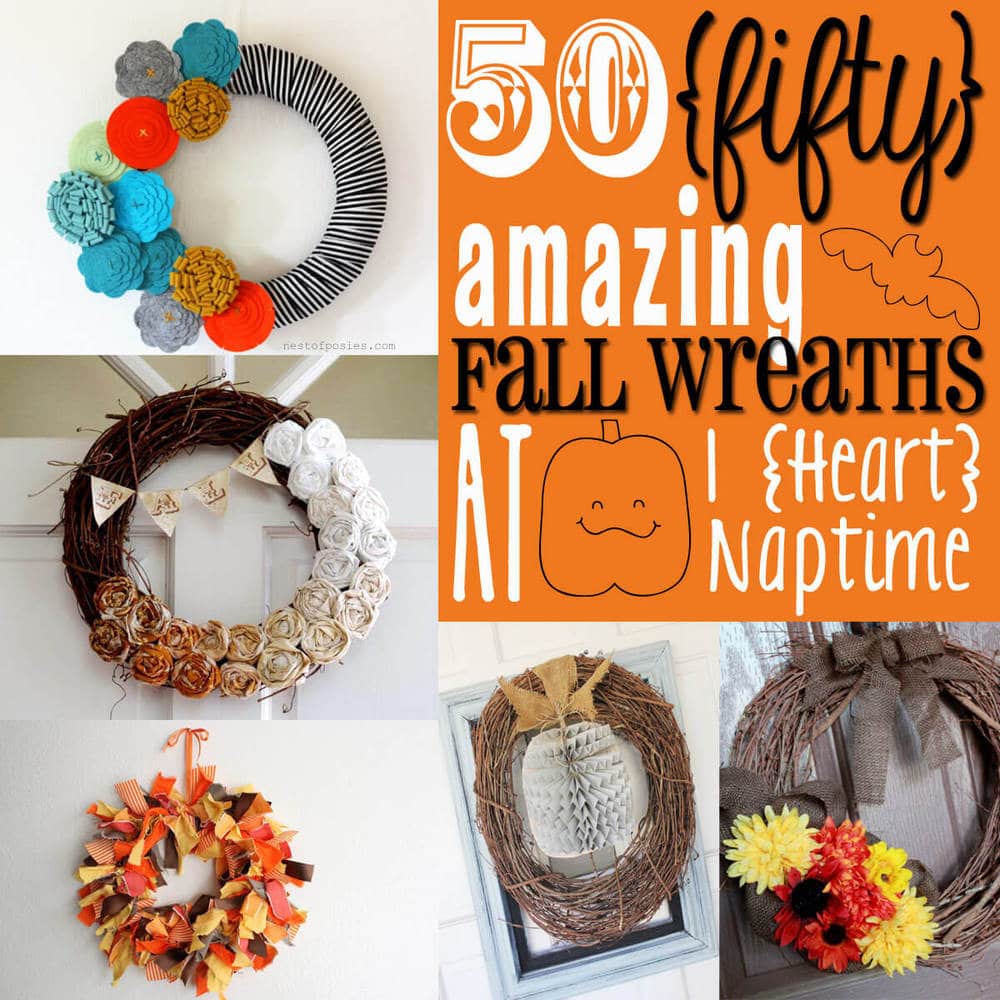 Uncategorized Fall Wreaths Diy 50 amazing fall wreaths i heart nap time ive