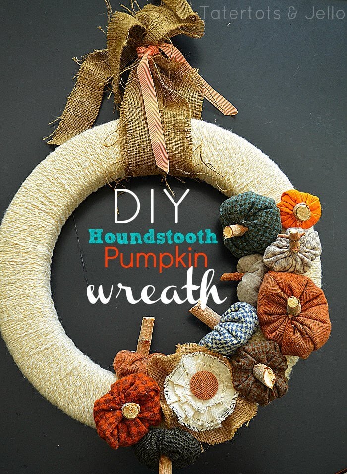 50 Amazing Fall Wreaths I Heart Nap Time Houndstooth