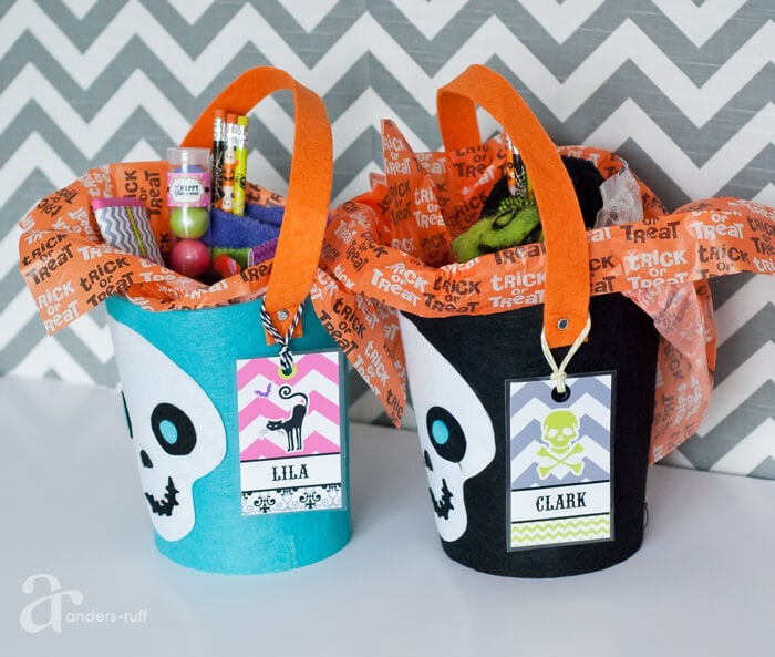 Halloween bag tags