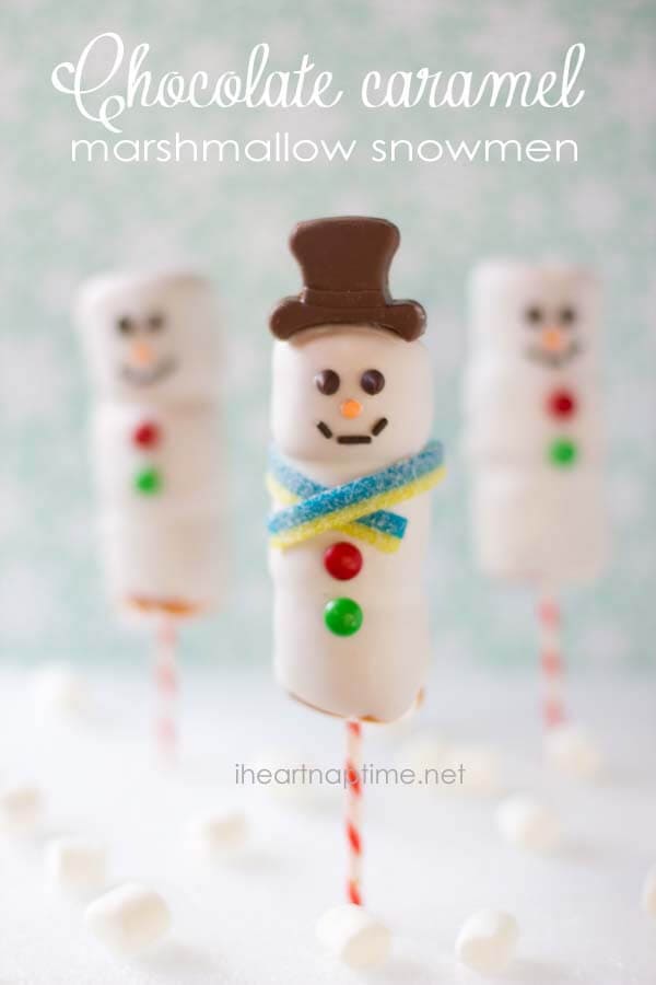 marshmallow snowman on a stick 