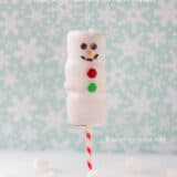 marshmallow snowman on a stick