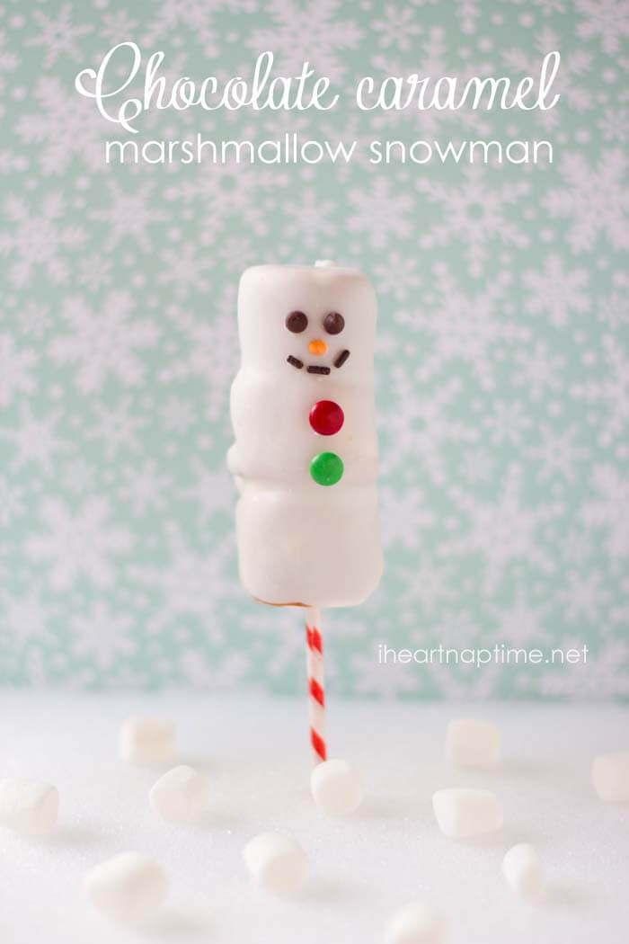 marshmallow snowman on a stick 