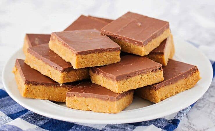 No bake peanut butter bars