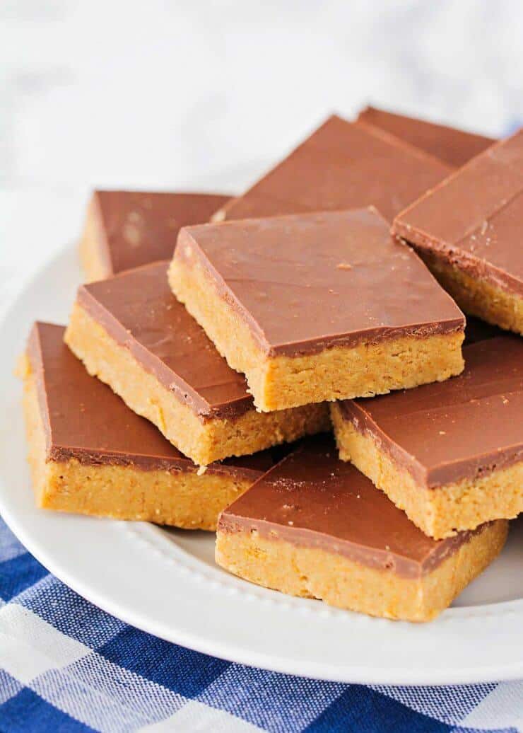 Reese's No Bake Peanut Butter Bars I Heart Naptime