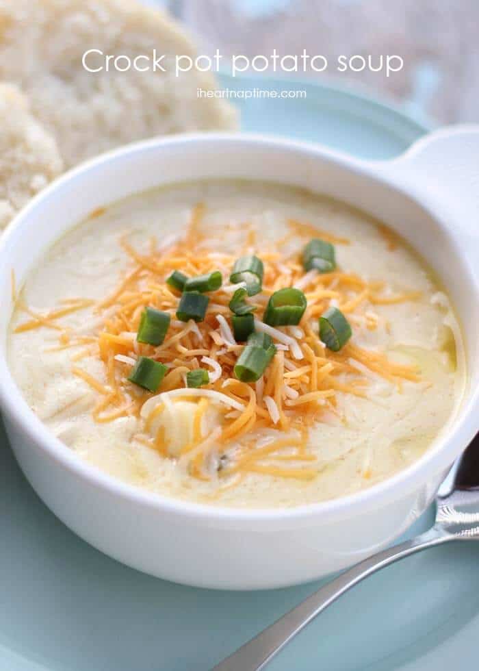 Crock pot potato soup - I Heart Nap Time