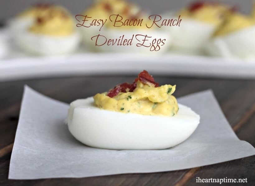 Easy Bacon Ranch Deviled Eggs I Heart Nap Time