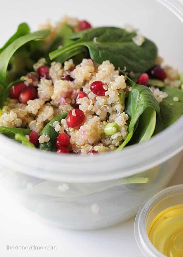 Pomegranate salad with quinoa - I Heart Nap Time